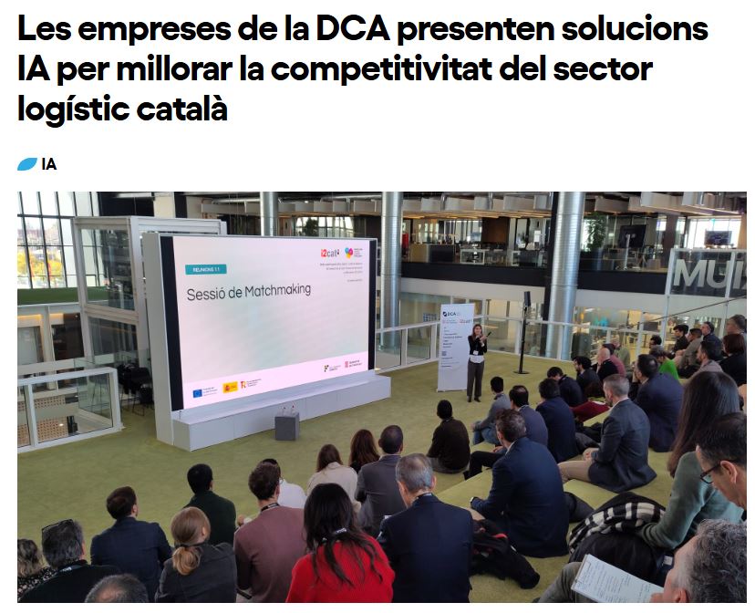 Les empreses de la DCA presenten solucions IA per millorar la competitivitat del sector logístic català