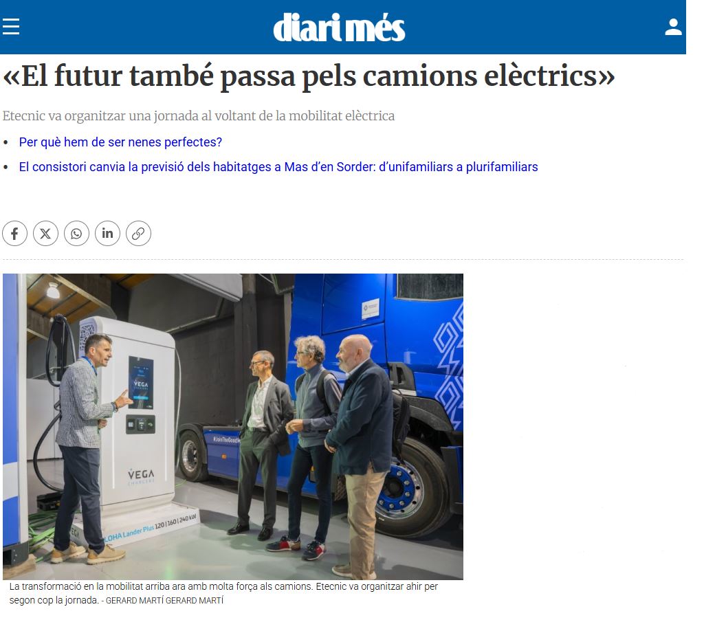 «El futur també passa pels camions elèctrics»